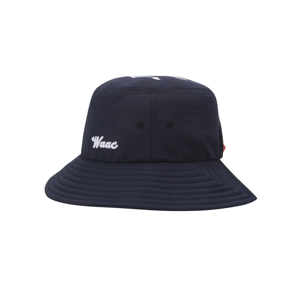UNISEX WAACKYオープンバックバケットハット ネイビー