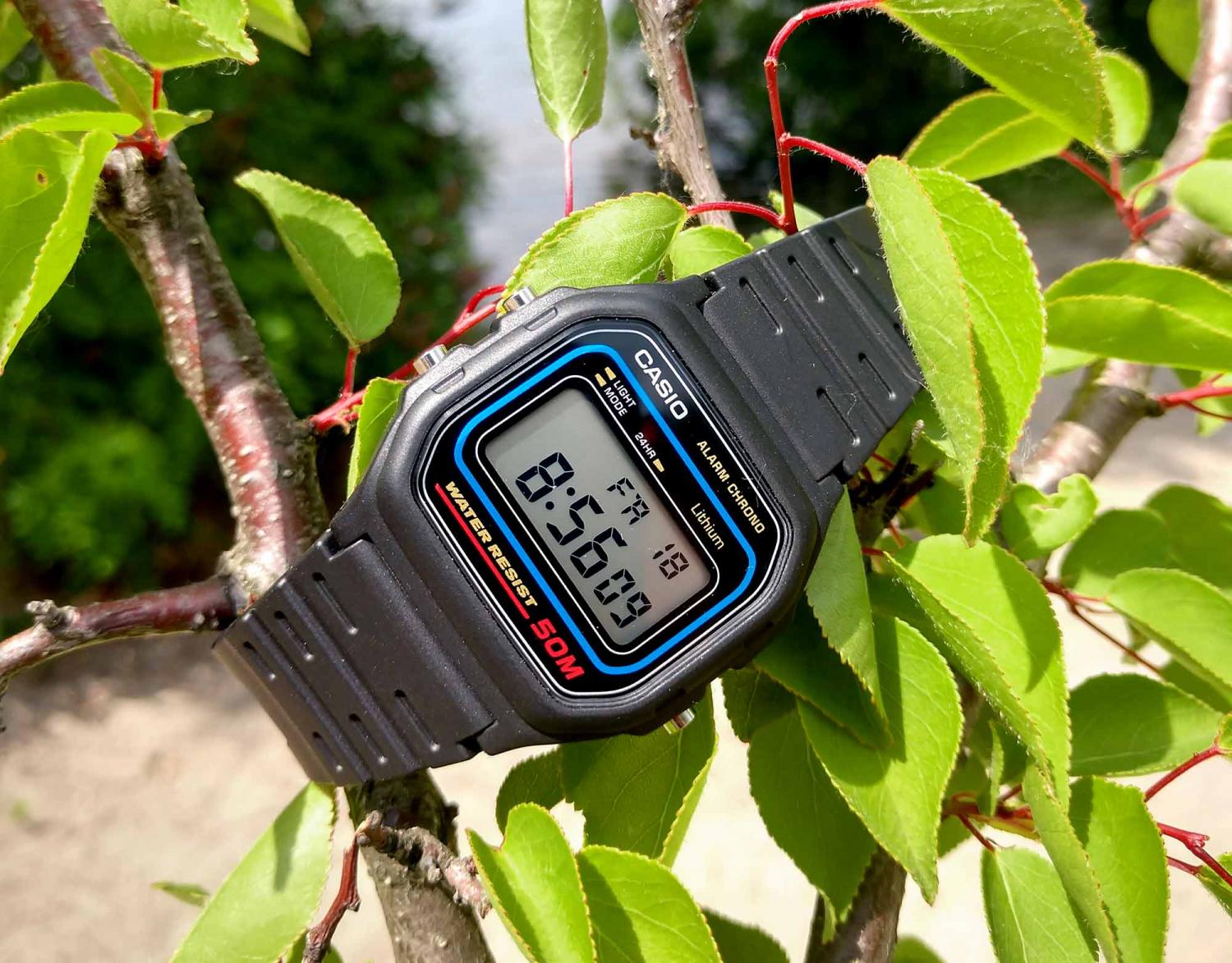 Купить Часы W-59-1VQES - Дизайн 1989 г. + WR50M | CASIO