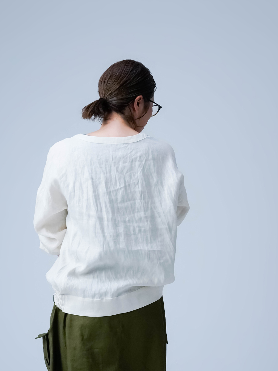 リネンスウェット】サイズ感が大事しっかり者のスウェット ／ セイロン