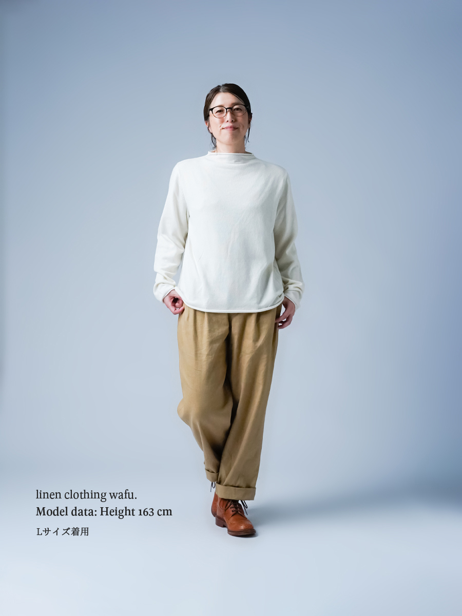 新感覚！カシミヤ70%×シルク30% 肌に優しいインナーセーター