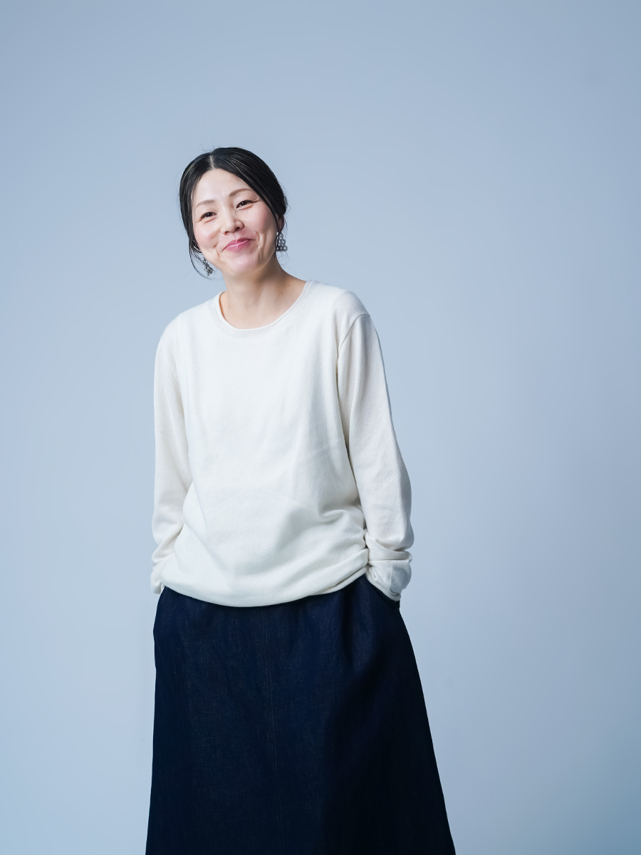 新感覚！カシミヤ70%×シルク30% 肌に優しいインナーセーター クルー