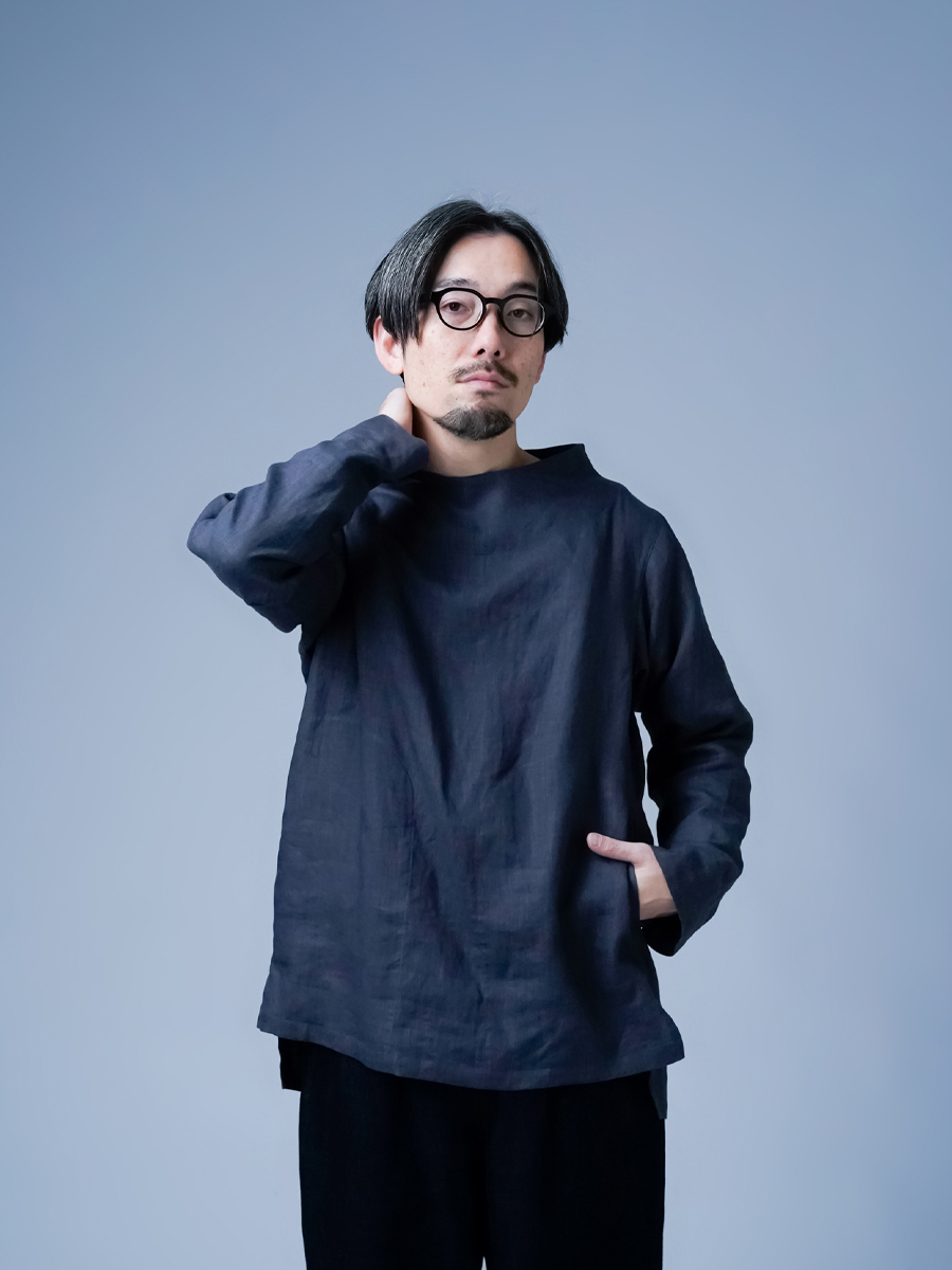 リネントップス】こだわりが詰まった！ フィッシャーマンスモック