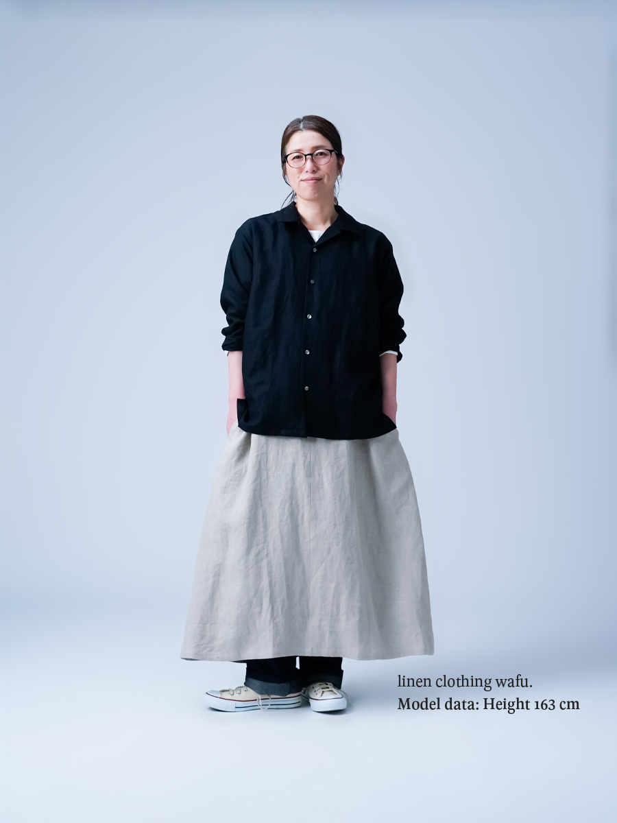 リネンシャツ】程よいヌケ感ほしい方必見！ リネン オープンカラー