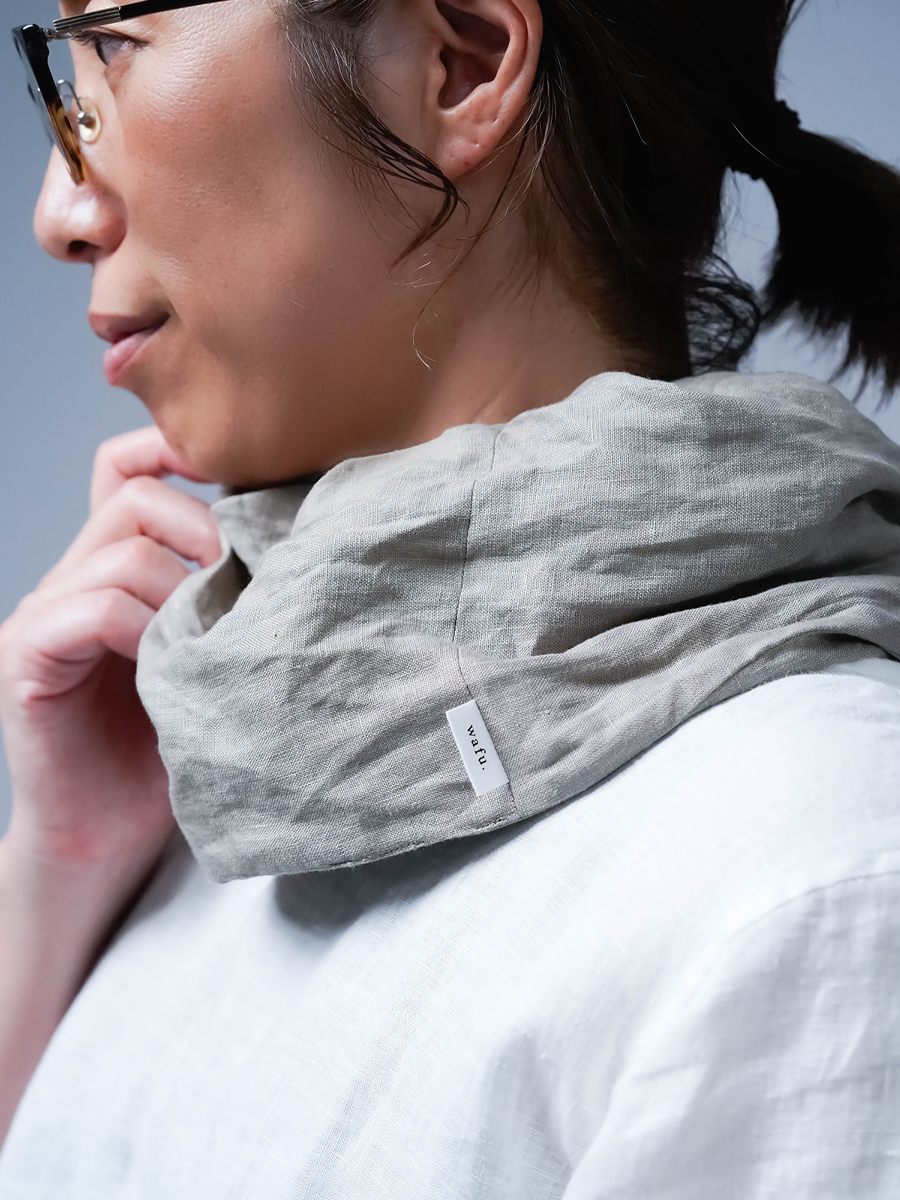 6/20.12時～受注開始！【リネンスヌード】夏の首元 お守りします！『冷首～