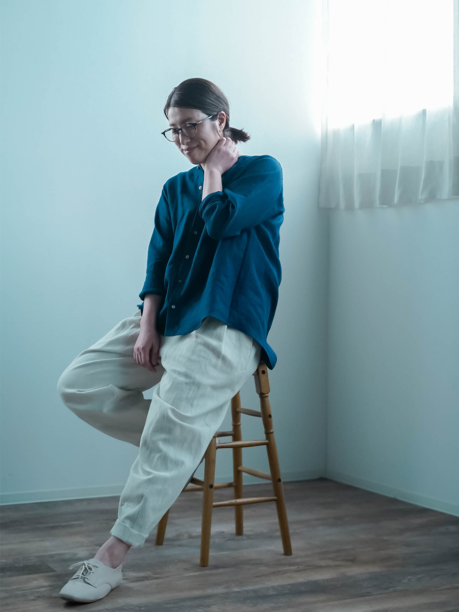 リネンデニムパンツ】新色デニム登場! 主役級に可愛い ホワイトデニム