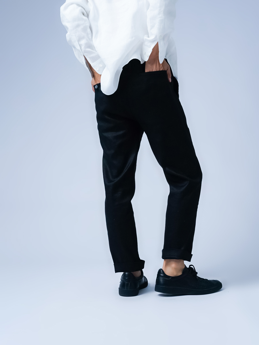 リネンソロテックス】リネンの新常識 リラックスドレスパンツ