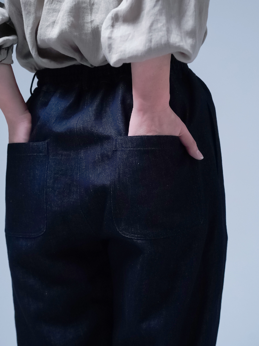 リネンデニム】みんな大好き 一番使いやすいシルエットのデニムパンツ