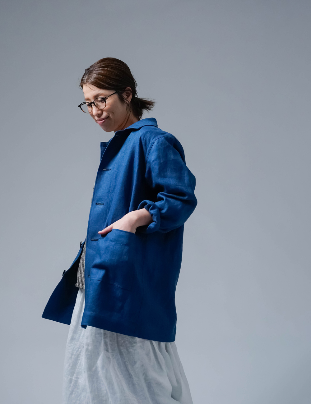 リネンジャケット】プレミアムリネン 絶品カバーオール /オーシャン