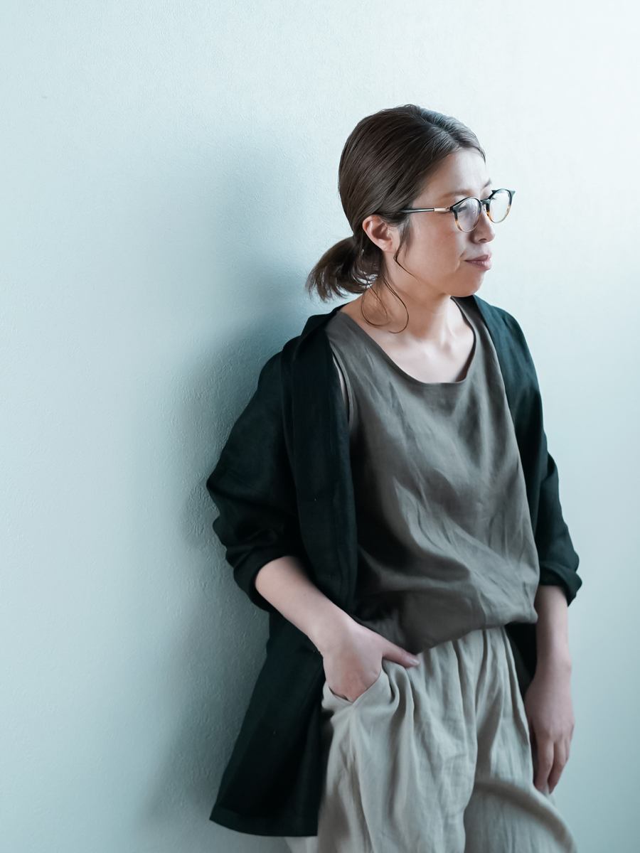 リネンタンクトップ】脇汗対策の救世主 よしタンクNEO ／ 鶯茶