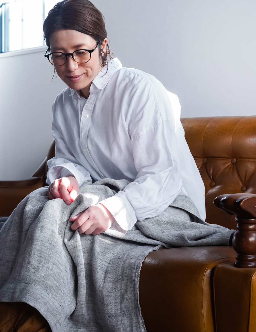 ふわとろ3重リネンガーゼ ハーフケット 多目的に使えるちょうどいい