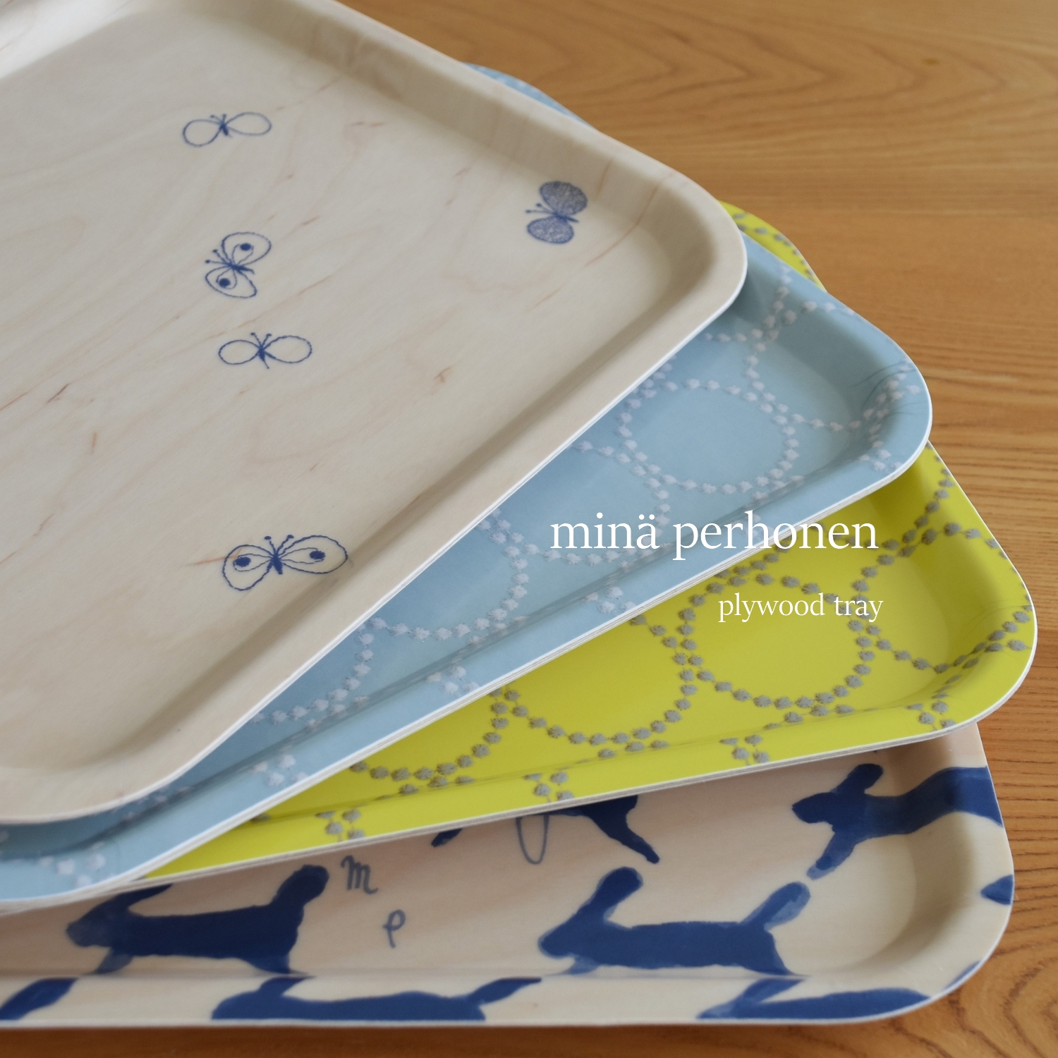minä perhonen 】白樺の木のプライウッドトレイの使い心地【大 28