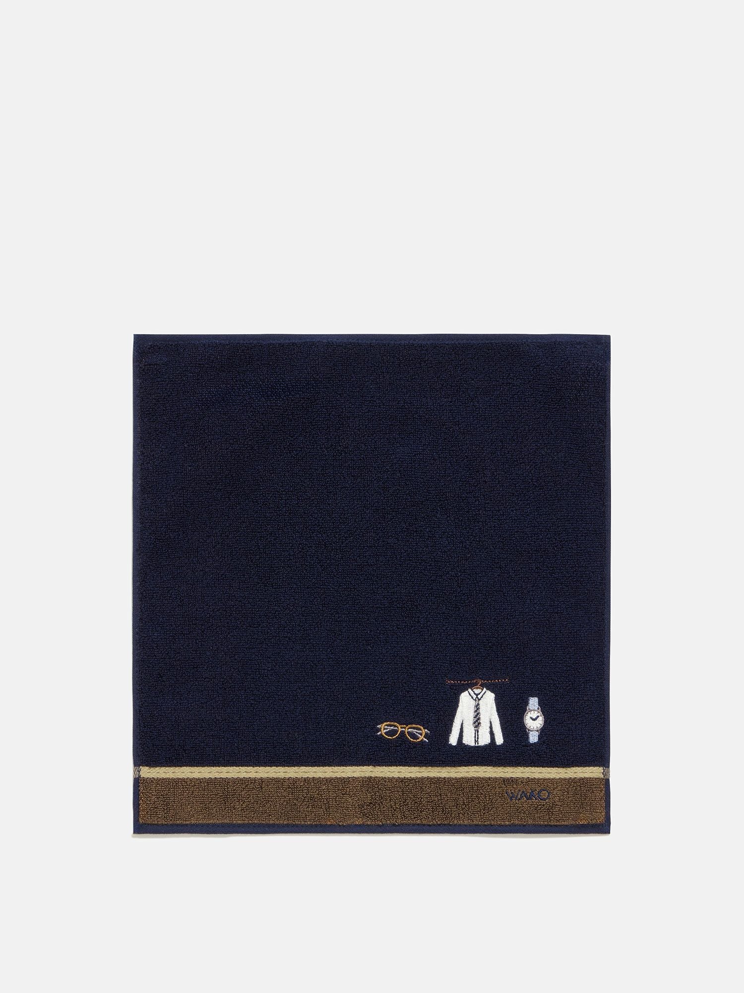 タオルハンカチ ネイビー |タオル | WAKO公式オンラインブティック