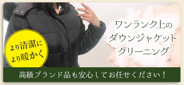 ダウンジャケットクリーニング｜創業昭和9年 信頼と実績のワカナ