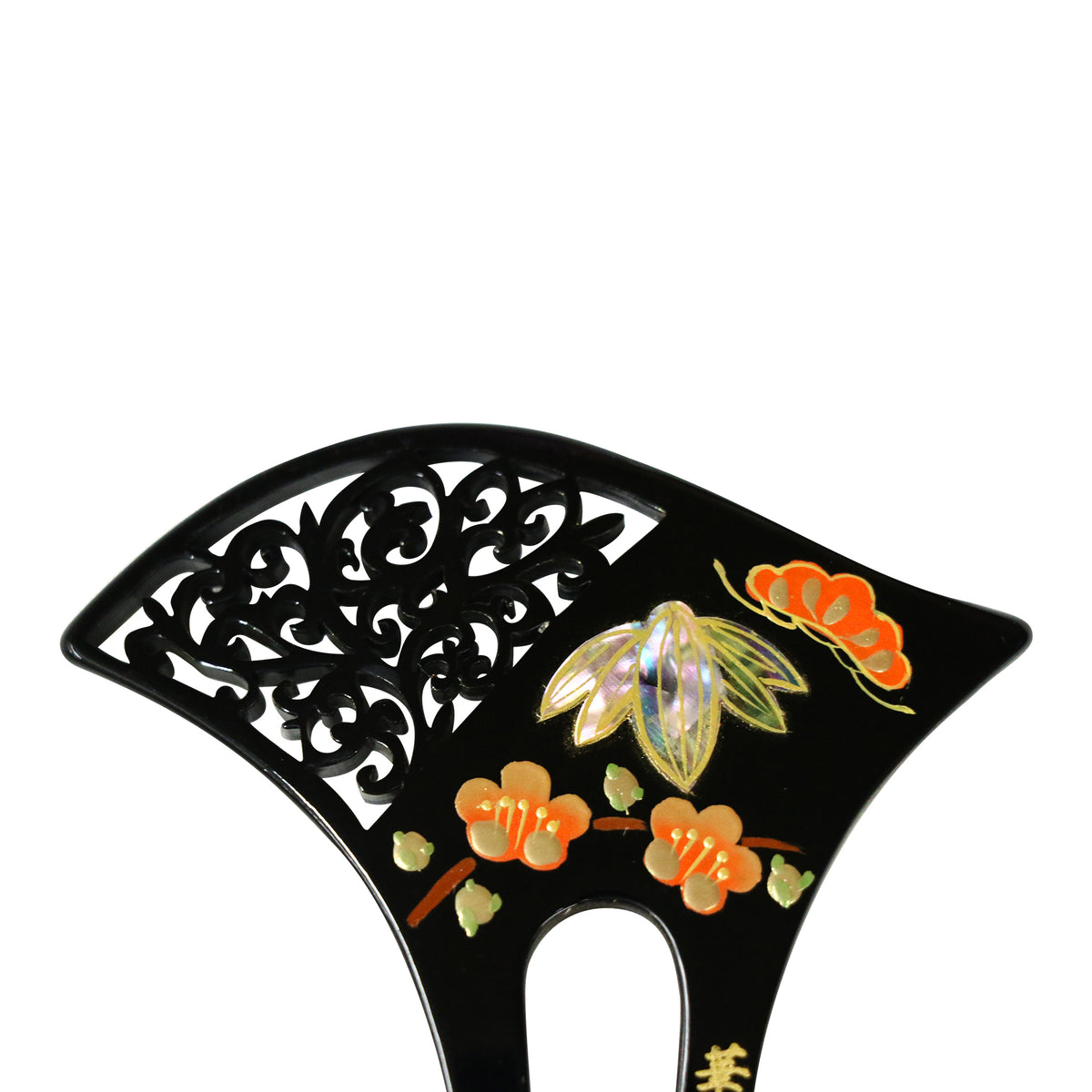 扇型簪-透かし梅花｜普段使いの簪・ヘアアクセサリーブランド