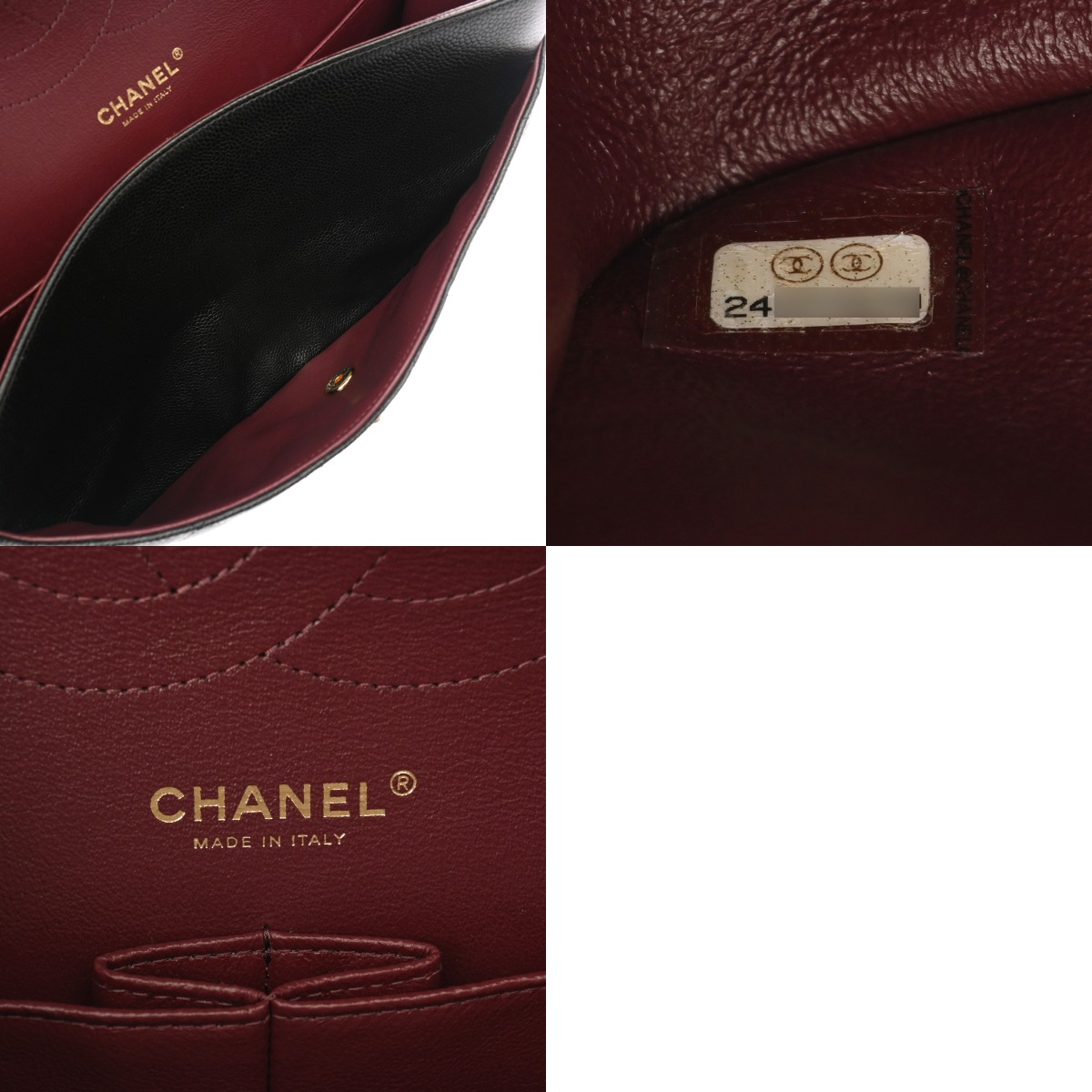 シャネル マトラッセ Wフラップ Wチェーンショルダー 30 ブラック