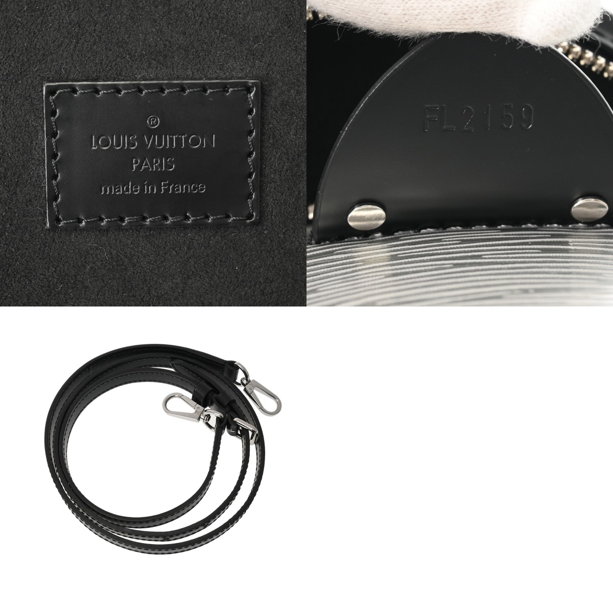 ルイ ヴィトン エピ カンヌ 2WAY シルバー/ノワール M55316 レザー