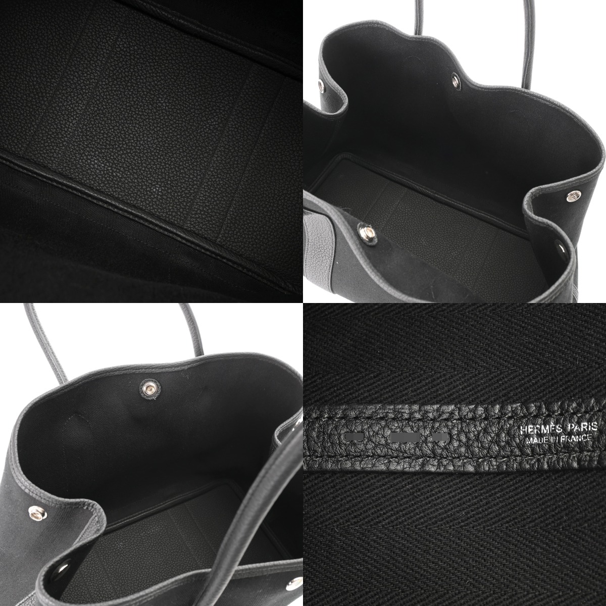 エルメス ガーデンパーティ PM ブラック トワルオフィシエ/ネゴンダ