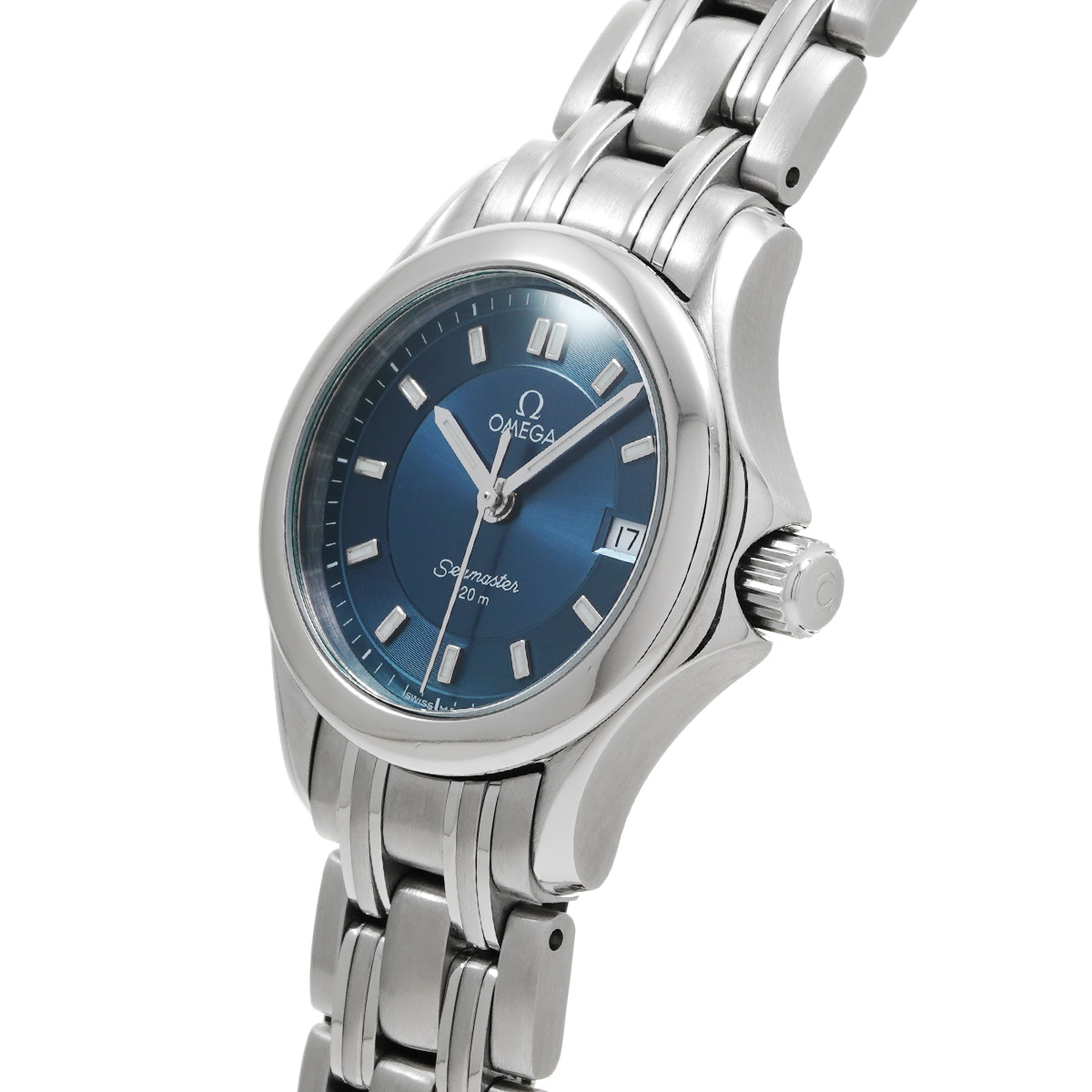 オメガ シーマスター 120 クォーツ 2581.82 ブルー レディース 時計