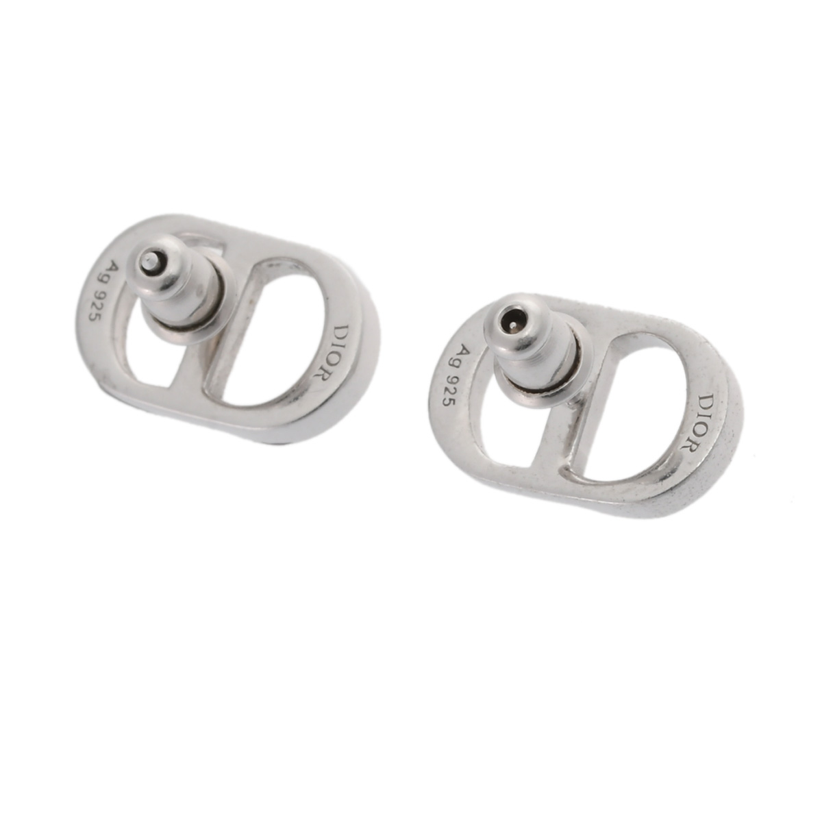 ディオール CD ICON ピアス ホワイト/シルバー金具 E2931HOMST_D990