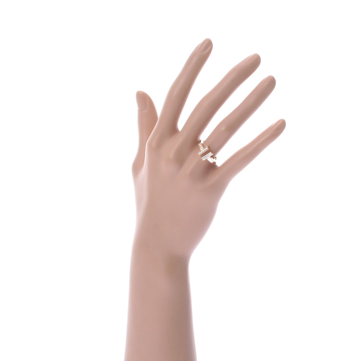 ティファニー Tワイヤーリング ゴールド K18ピンクゴールド PG