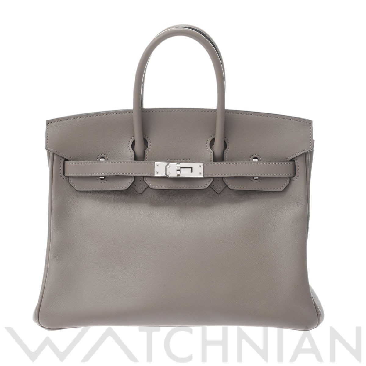 エルメス バーキン 25 グリアスファルト/パラジウム金具 ヴォー