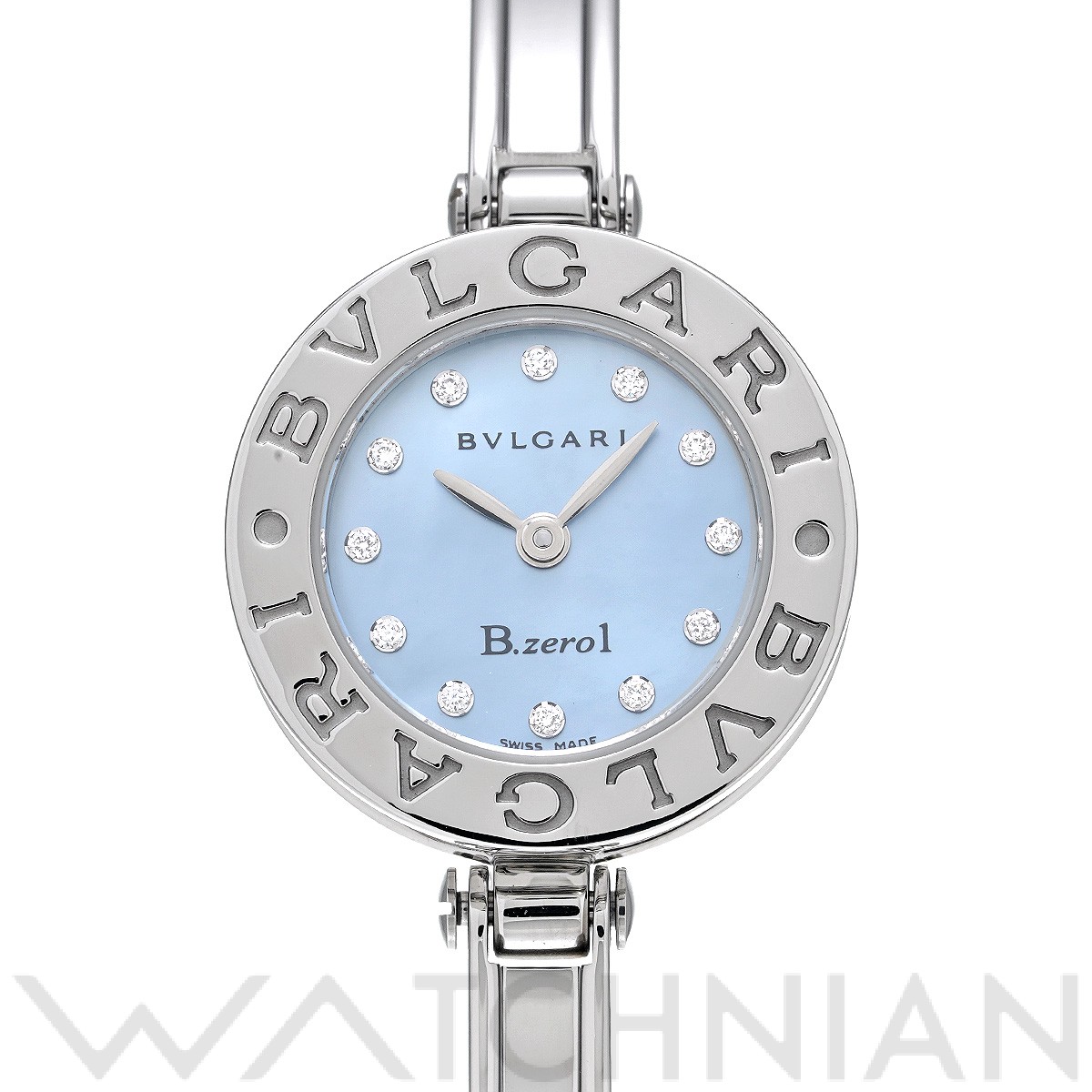 ブルガリ / BVLGARI ビーゼロワン BZ22S ブルーシェル/ダイヤモンド