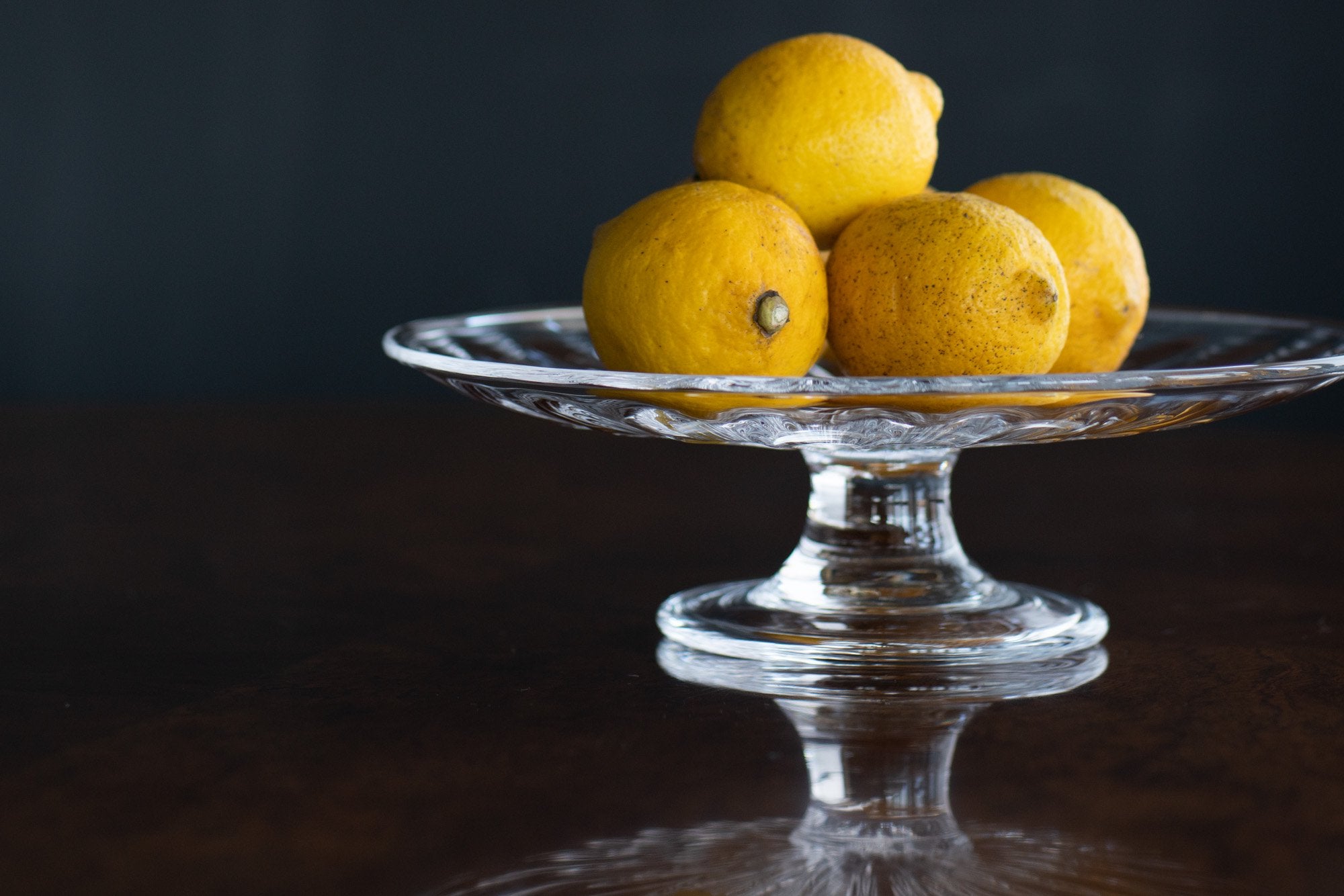 クリアコンポート｜ガラス工房 橙