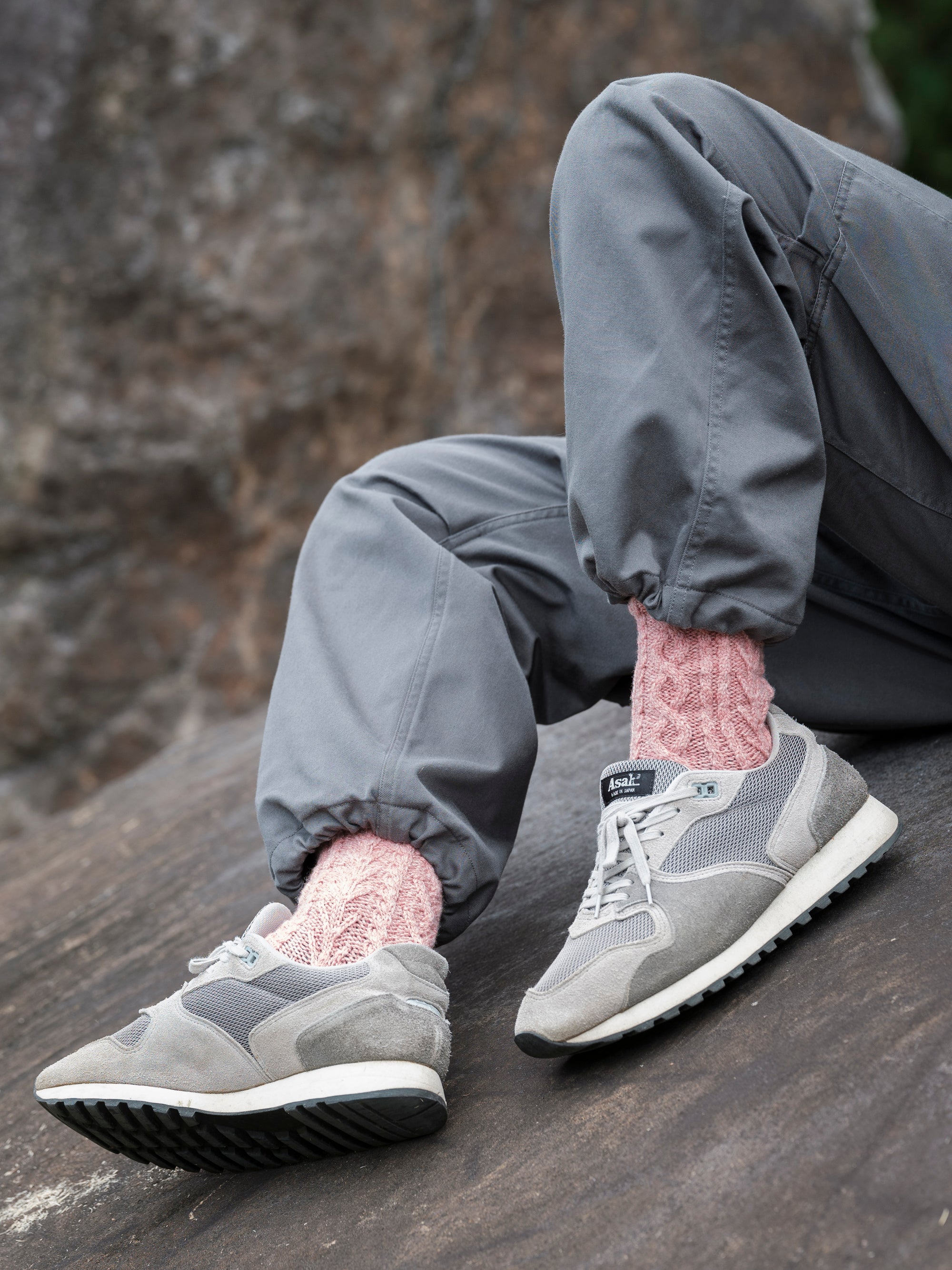 湯たんぽみたいなアランウール靴下｜わざわざオリジナル