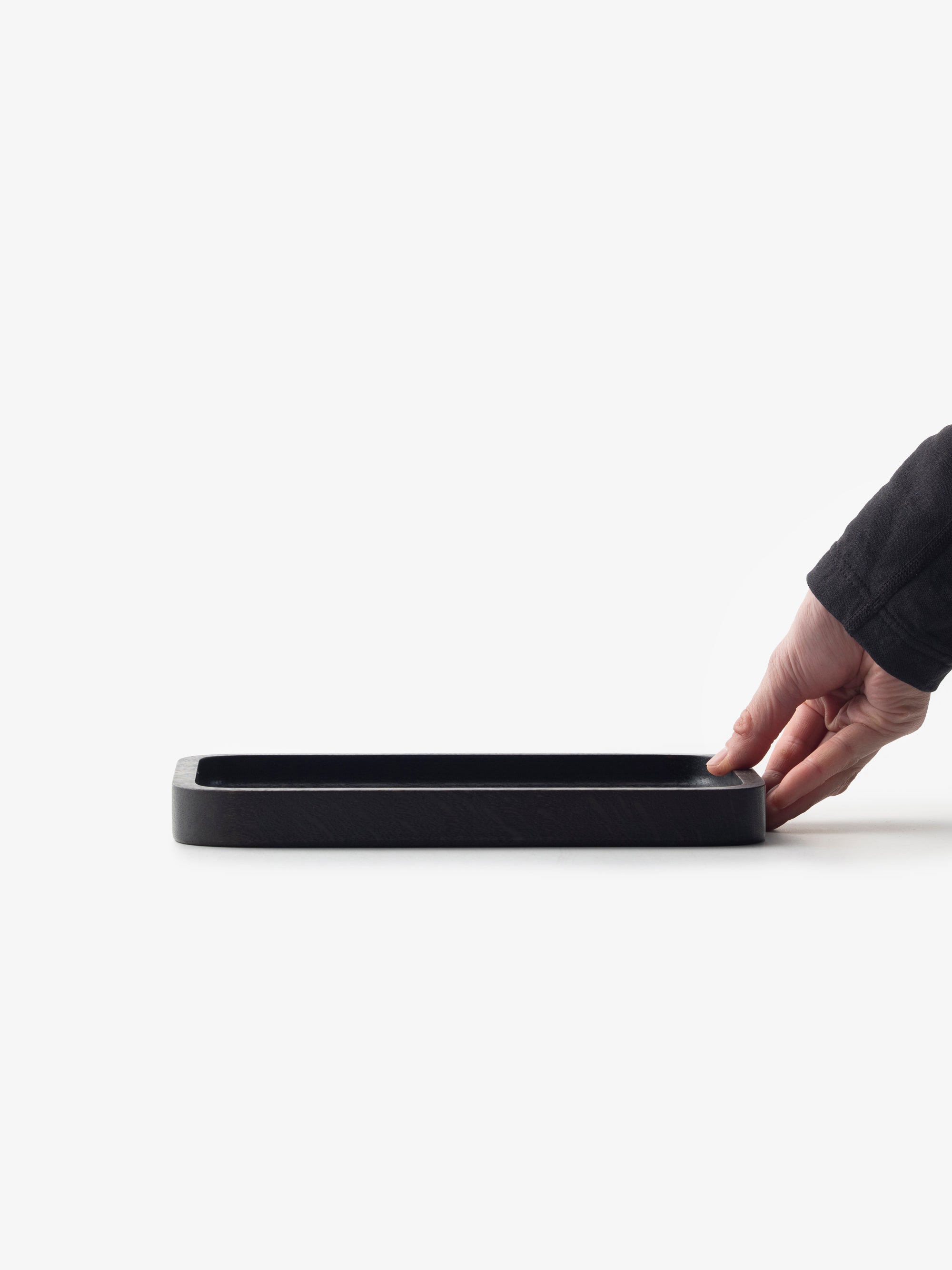 □盆 拭き漆 280×210｜山口和宏