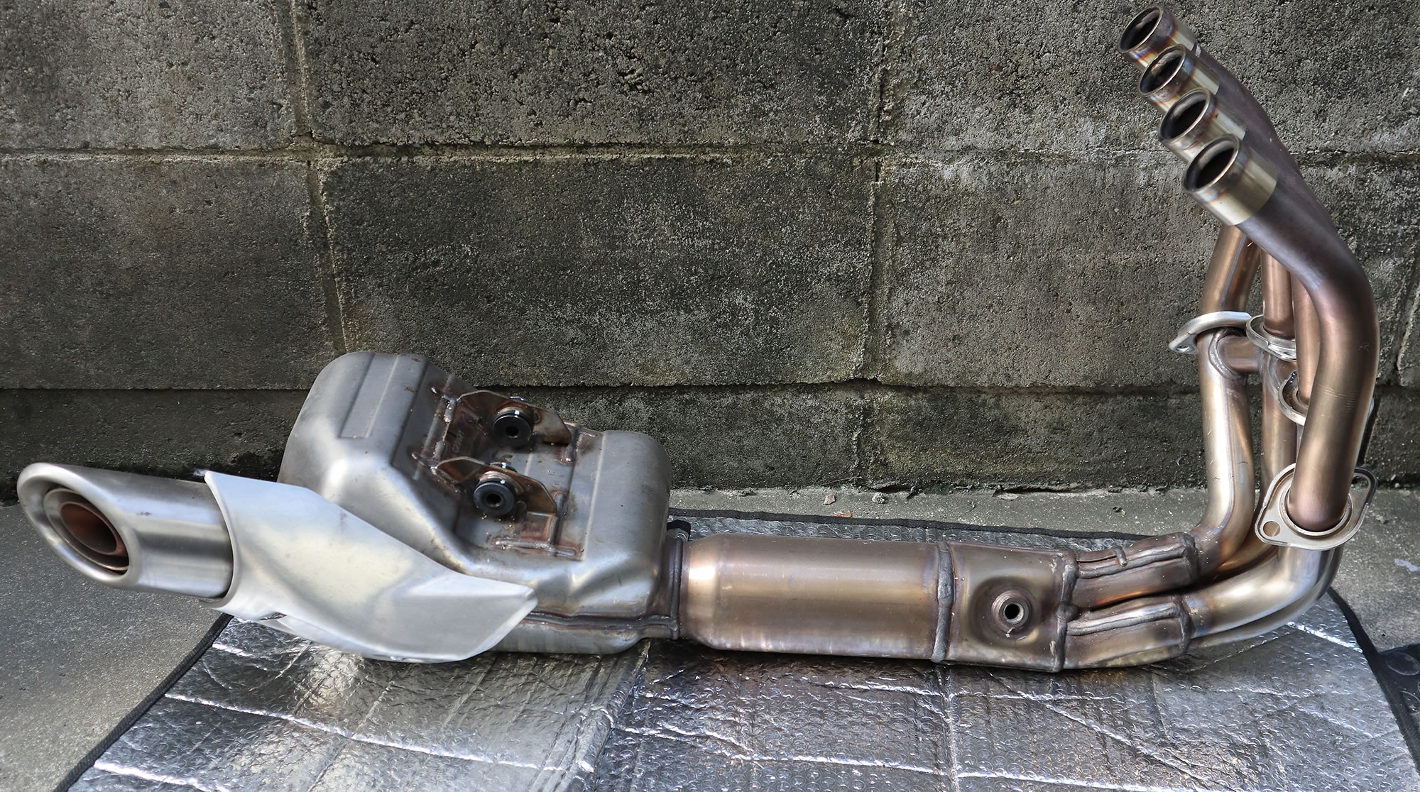 ZX-25R フルエキ化 取付編