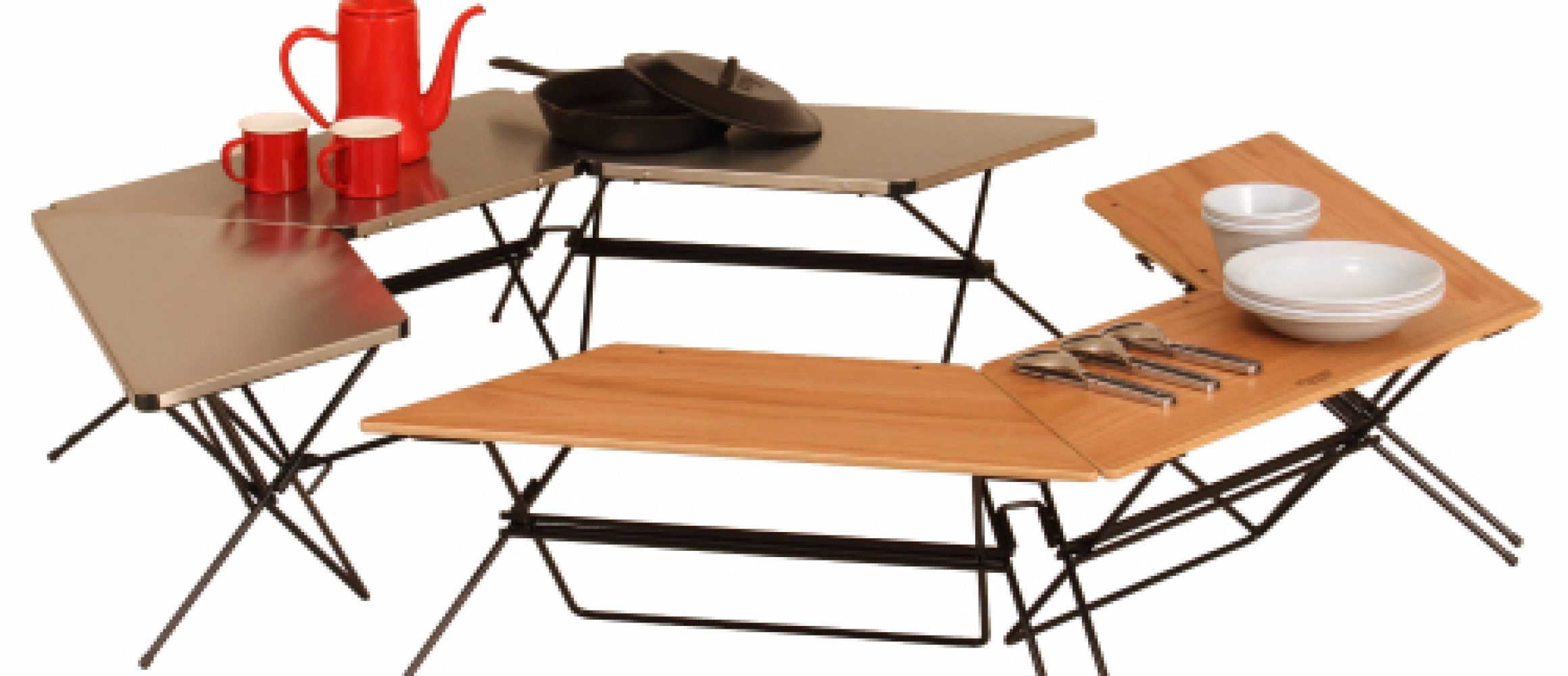 レイアウト自由自在！ ハングアウトの連結式テーブルセットが画期的