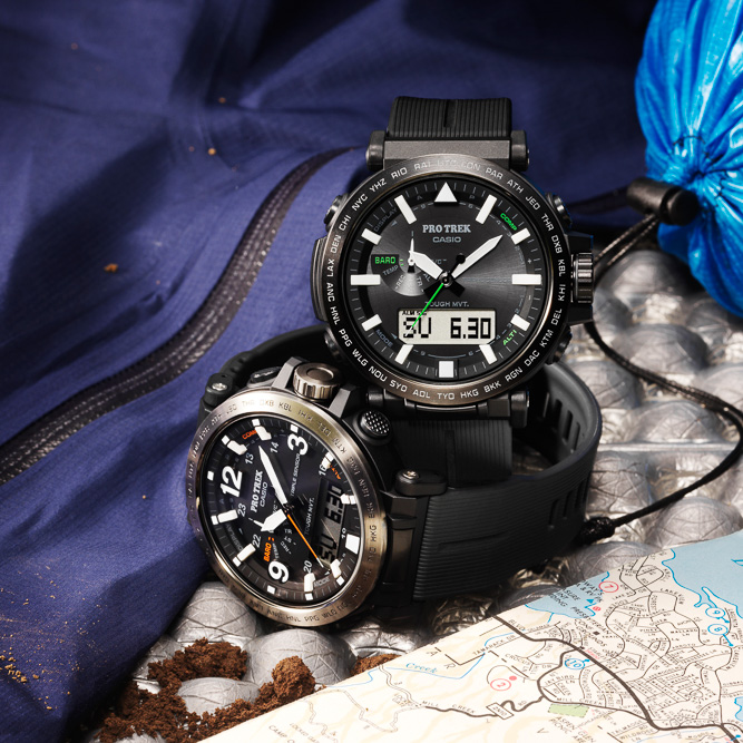 アウトドア時計の筆頭格「プロトレック」に、視認性バツグンのビッグ