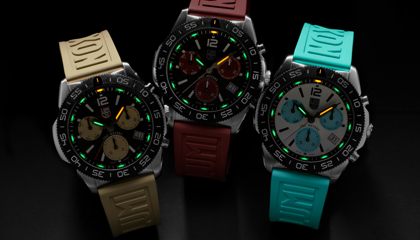 ルミノックスから、海に映える夏らしい3カラーを揃えたダイバーズ