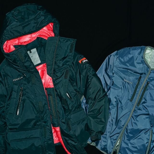 ナンガ × デンハムから、裏地カラーでアクセントを効かせたダウン2型が