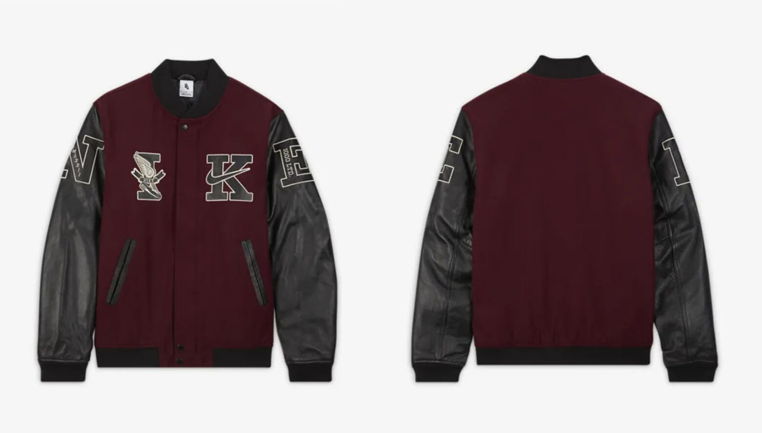 T*酢様 NIKE スタジャン デストロイヤー レザージャケット ブラック L