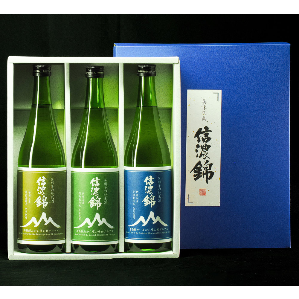 モンベル ｜ オンラインストア ｜ 信濃錦 山ラベル3種 720mL 贈答セット