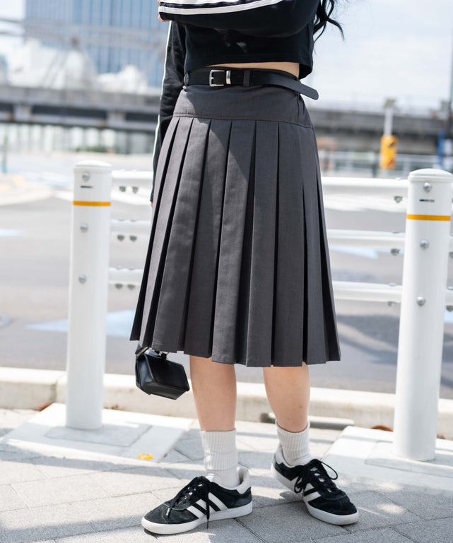 ベルト付プリーツミドルスカート｜WEGO（ウィゴー） – WEGO ONLINE STORE