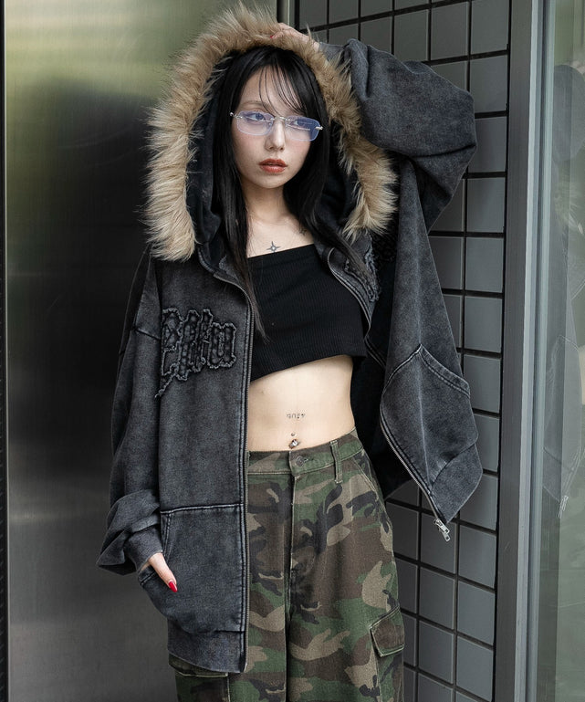 ファーフードBIGZIPパーカー｜WEGO（ウィゴー） – WEGO ONLINE STORE