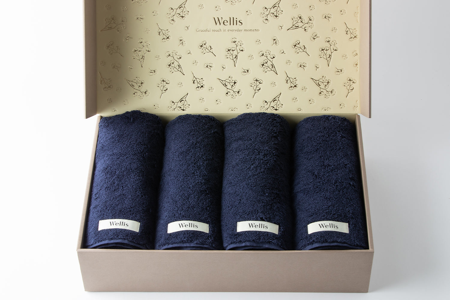 Wellis タオルギフト｜バスタオル4枚セット