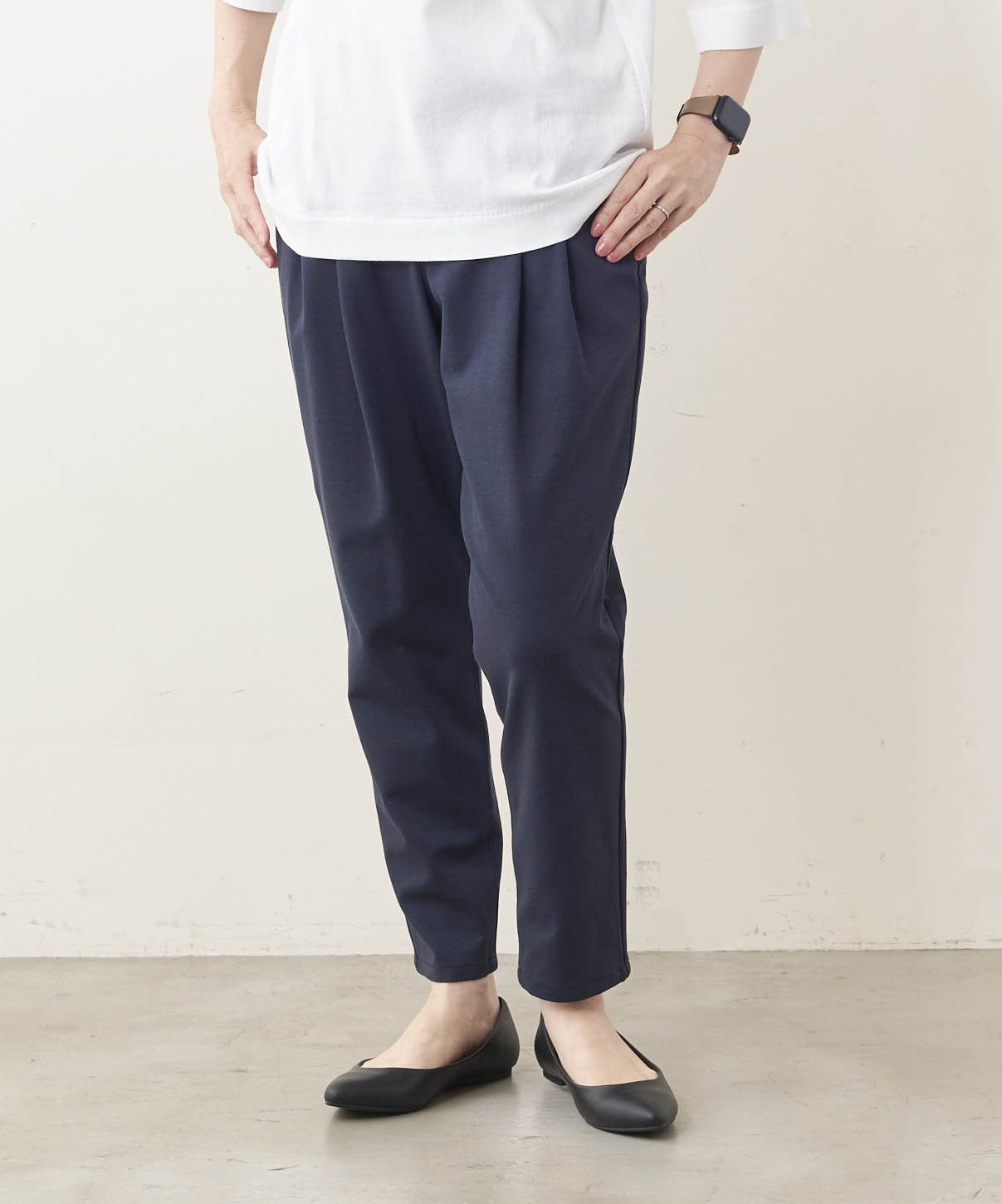 WWO きれいめムジのタックテーパードパンツ_8117123 – WESTWOOD OUTFITTERS