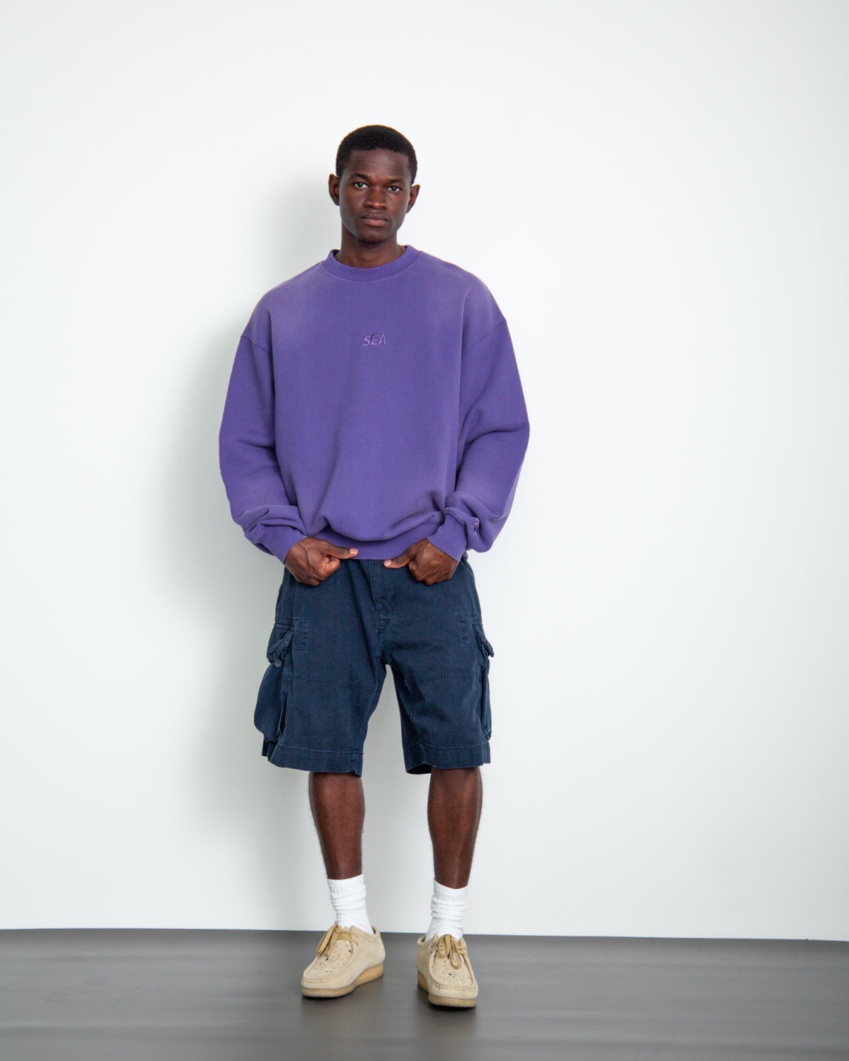 SULFUR DYEING LOGO CREWNECK SWEATSHIRT – WIND AND SEA