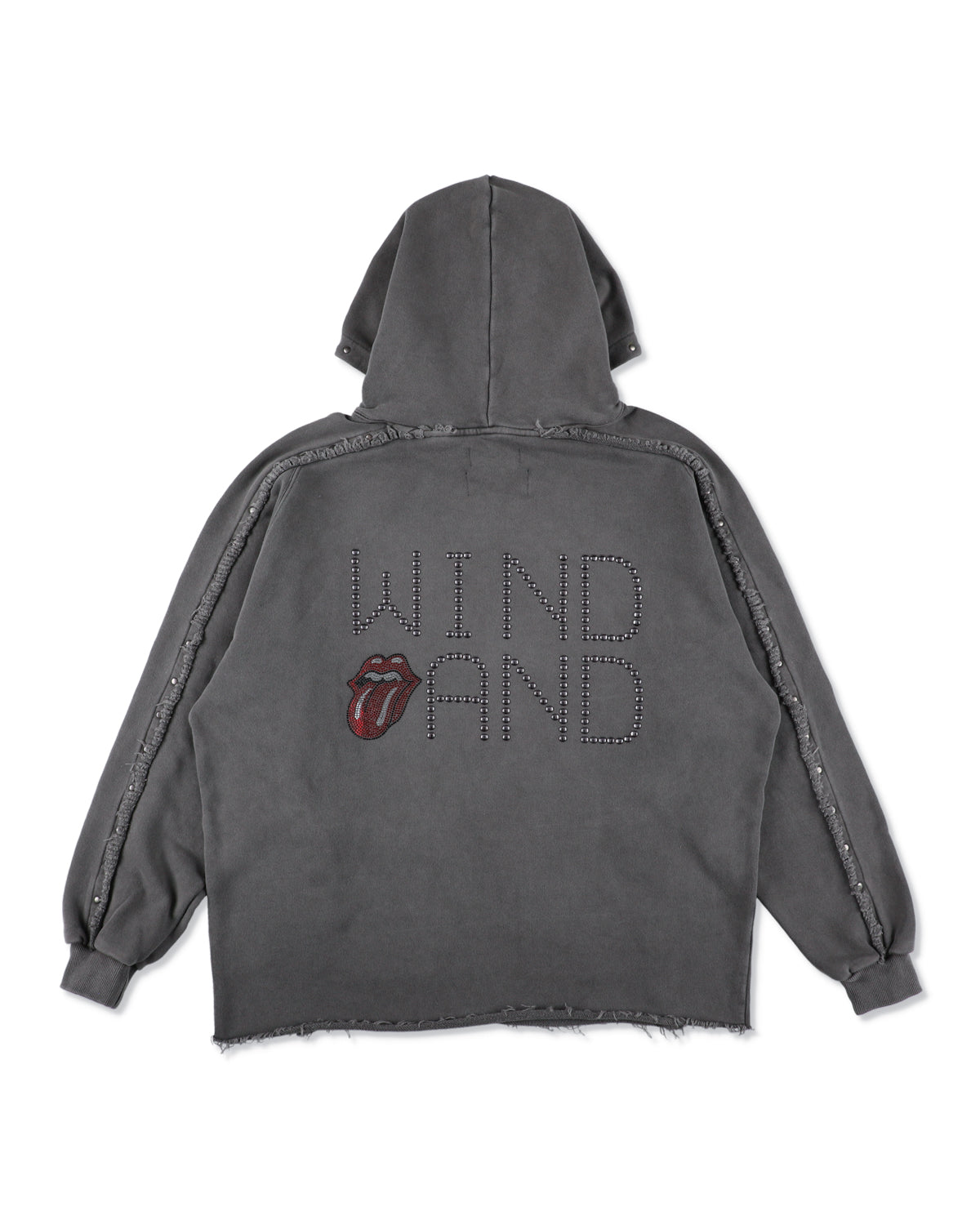 The Rolling Stones x WDS Studs＆Rhine Stones Logo Hooded