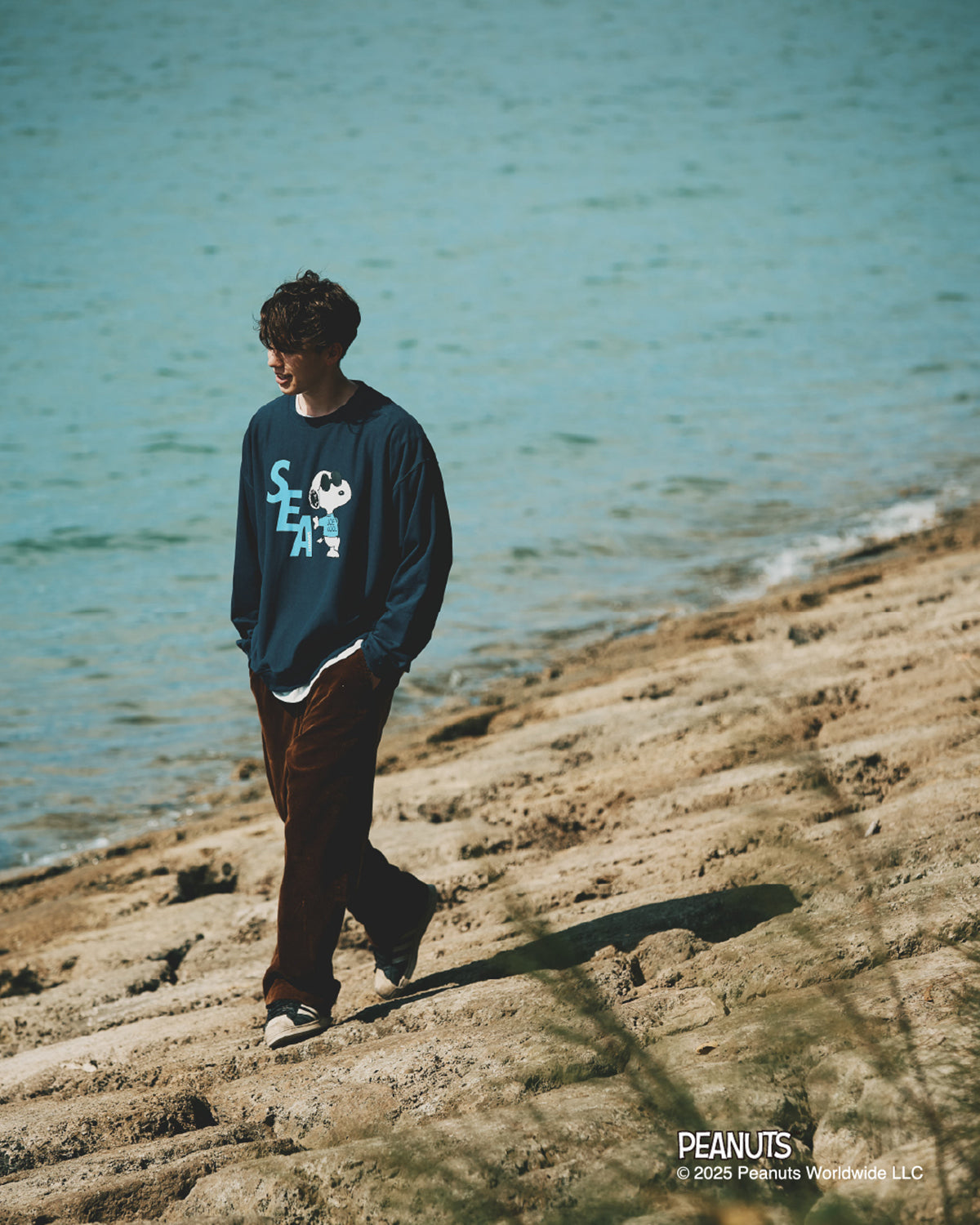 SMOOTHY x WDS Snoopy Crewneck Sweatshirt – WIND AND SEA