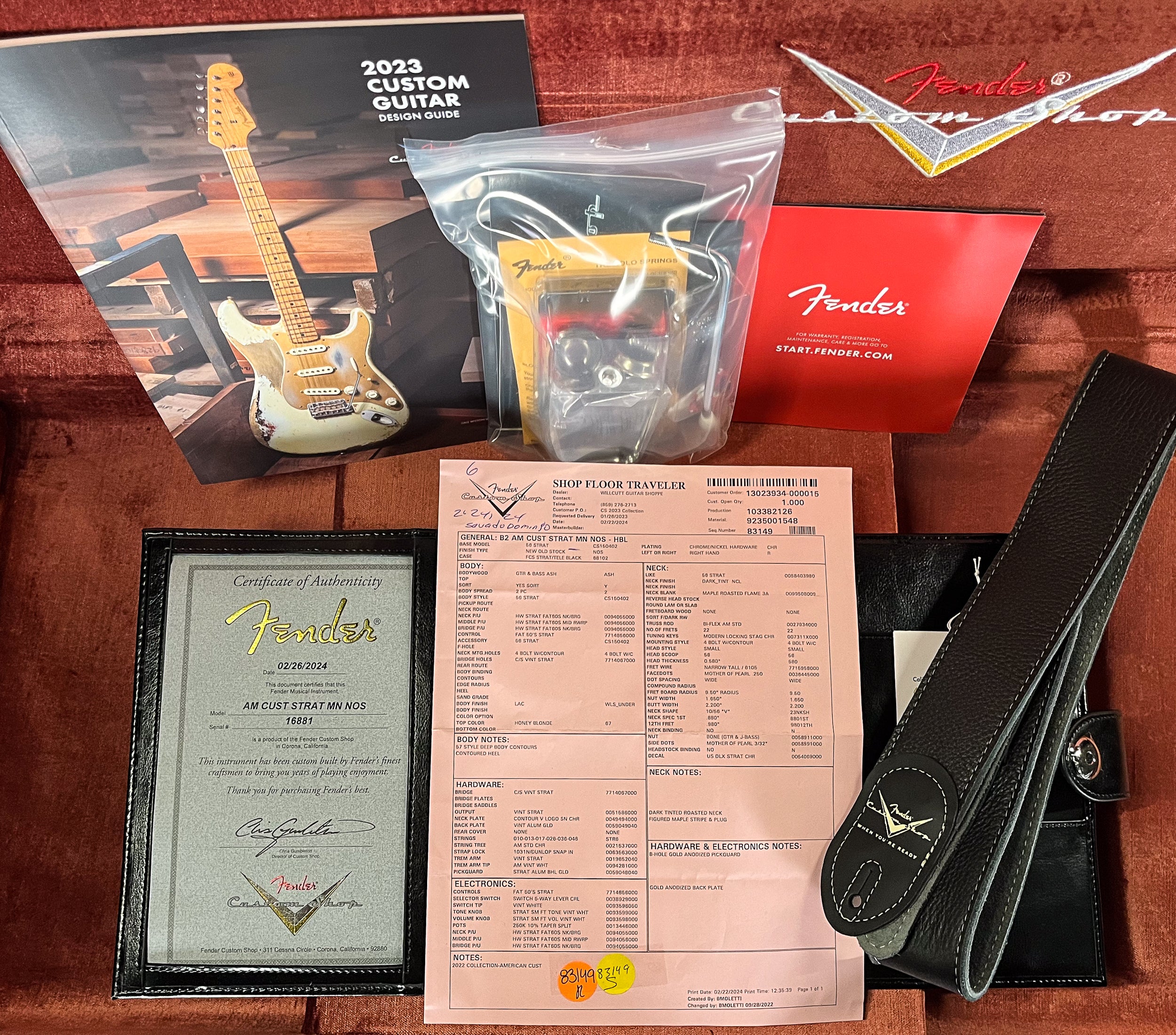 Fender Custom Shop American Custom Strat NOS Maple Neck Honey