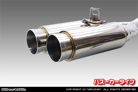 WirusWin】【JB23】ジムニー用左出しコンパクトツインマフラー