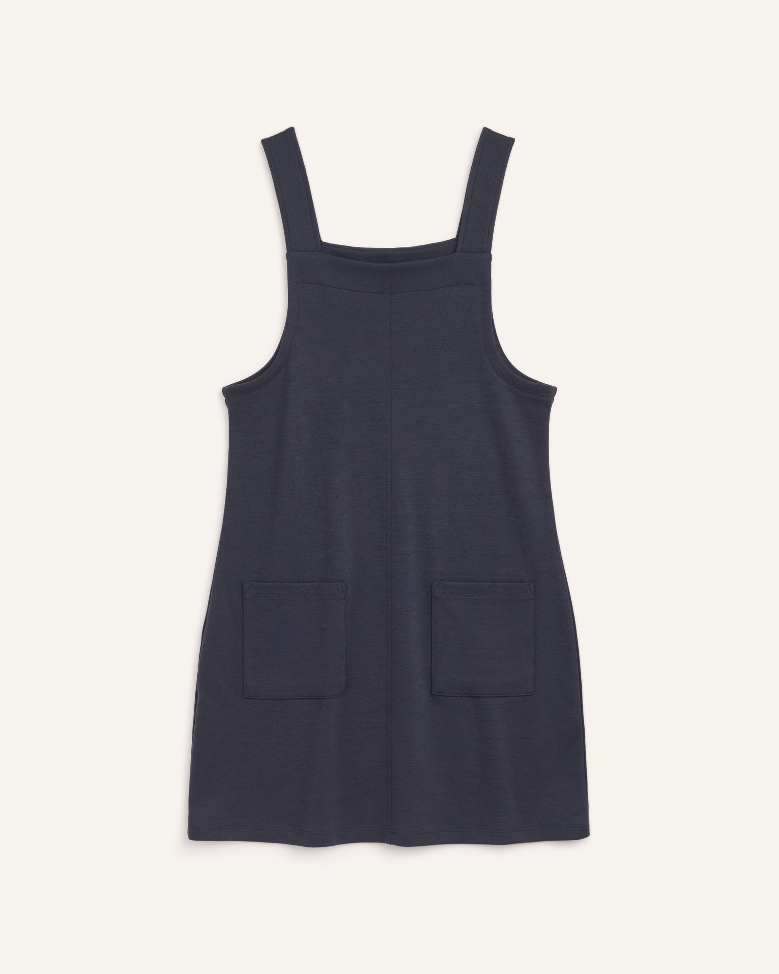 Goldie Merino Wool Ponte Pinafore - Washed Navy – Goldie Ponte