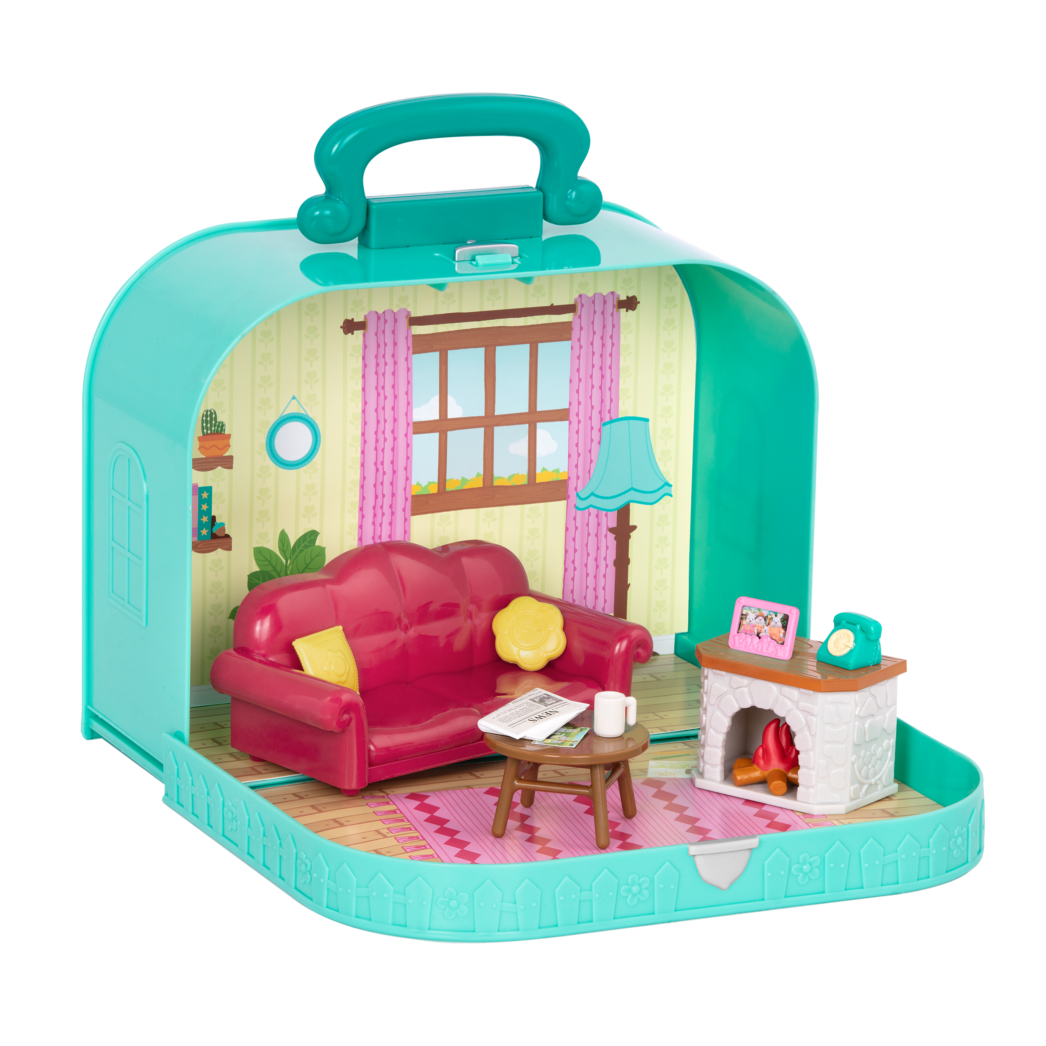 Travel Suitcase Playset | Carry Case with Accessories | Li'l Woodzeez