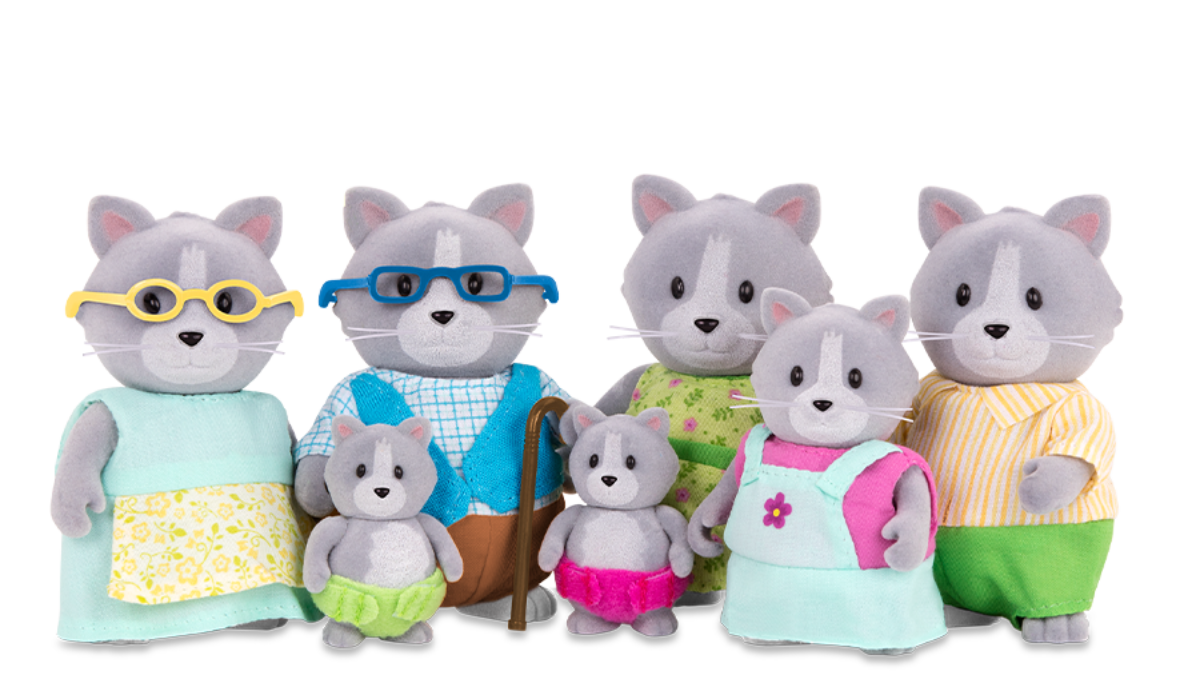 The Daintypaw Cats | Small Animal Figurines | Li'l Woodzeez