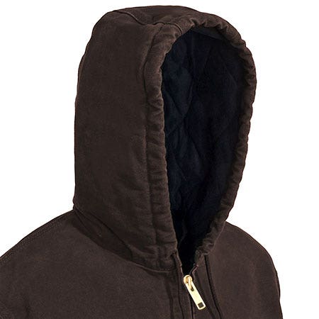 Carhartt Jackets: Men's Brown J130 DKB Flannel Lined Duck Active