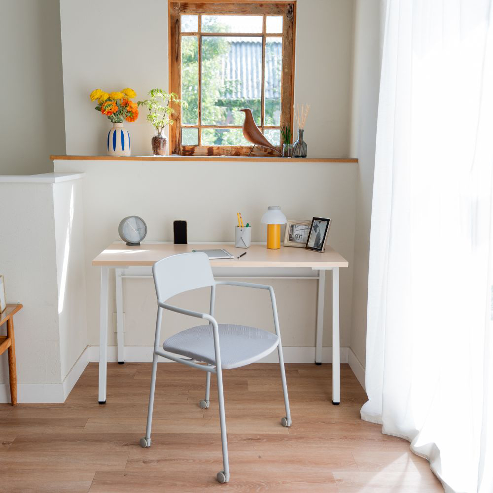 LEAN リーン／平机／センター引き出しなし／W800×D600／天板ナチュラル